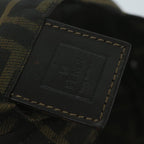 FENDI Zucca Canvas Hand Bag Black Brownep3201