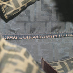 FENDI Zucca Canvas Hand Bag Black Brownep3201