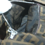 FENDI Zucca Canvas Hand Bag Black Brownep3201