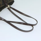 FENDI Zucca Canvas Hand Bag Black Brownep3201