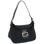 FENDI Mamma Baguette Shoulder Bag Nylon Blackep3241