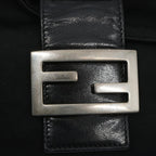 FENDI Mamma Baguette Shoulder Bag Nylon Blackep3241