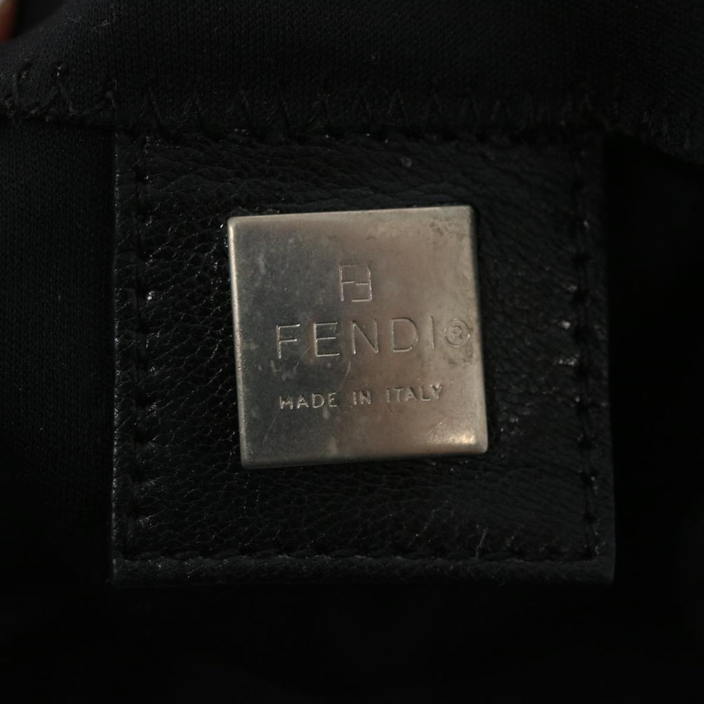 FENDI Mamma Baguette Shoulder Bag Nylon Blackep3241