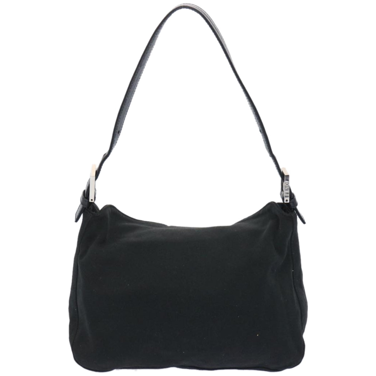 FENDI Mamma Baguette Shoulder Bag Nylon Blackep3241