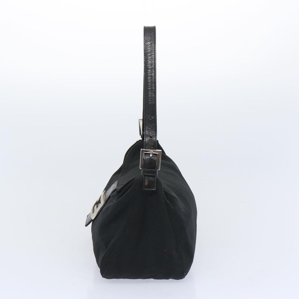 FENDI Mamma Baguette Shoulder Bag Nylon Blackep3241