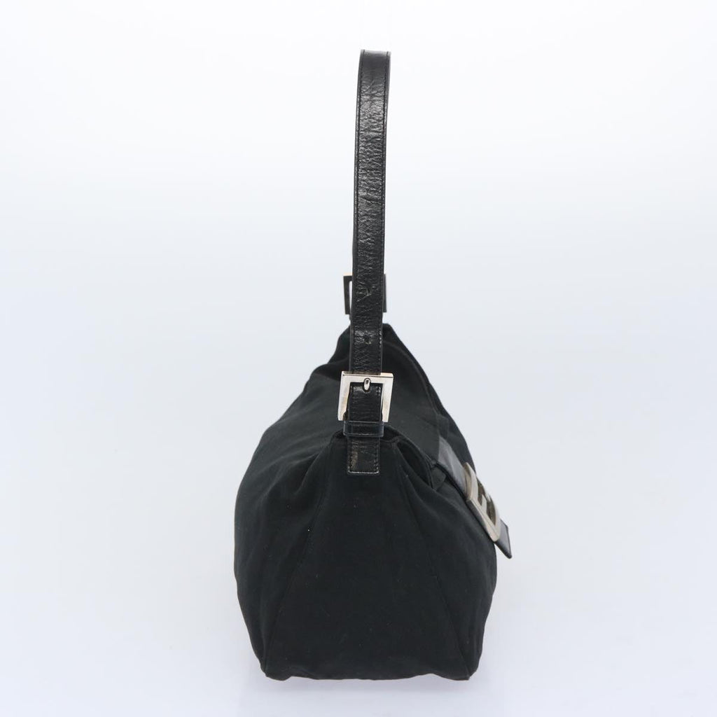 FENDI Mamma Baguette Shoulder Bag Nylon Blackep3241