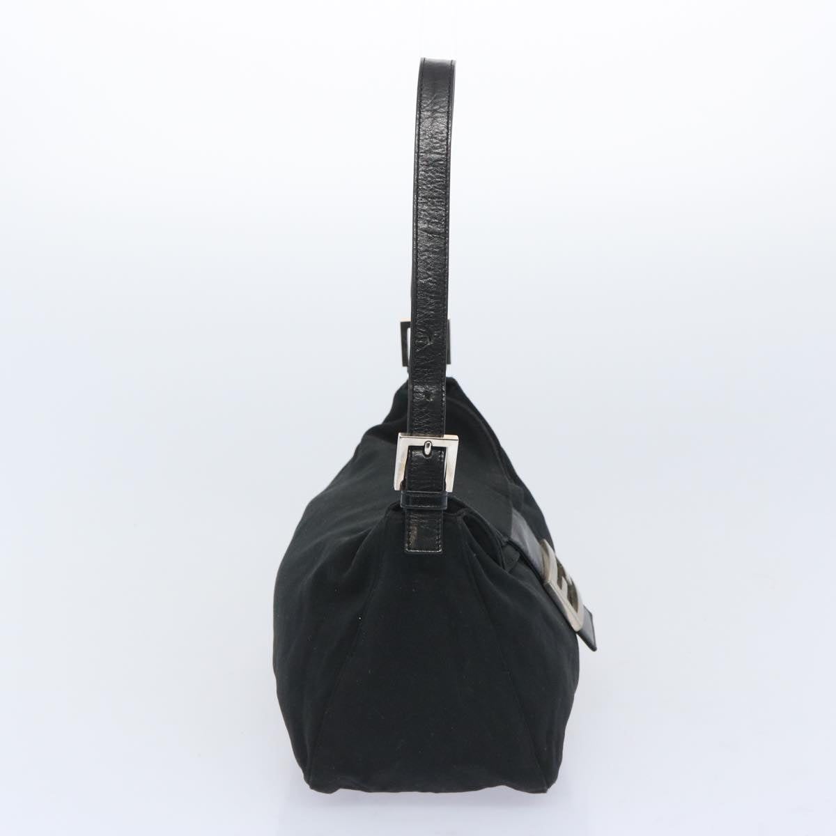 FENDI Mamma Baguette Shoulder Bag Nylon Blackep3241