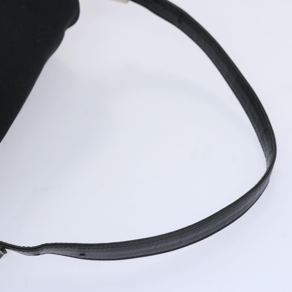 FENDI Mamma Baguette Shoulder Bag Nylon Blackep3241