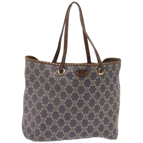 CELINE Paris Macadam Canvas Tote Bag Blue  ep3301