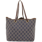 CELINE Paris Macadam Canvas Tote Bag Blue  ep3301