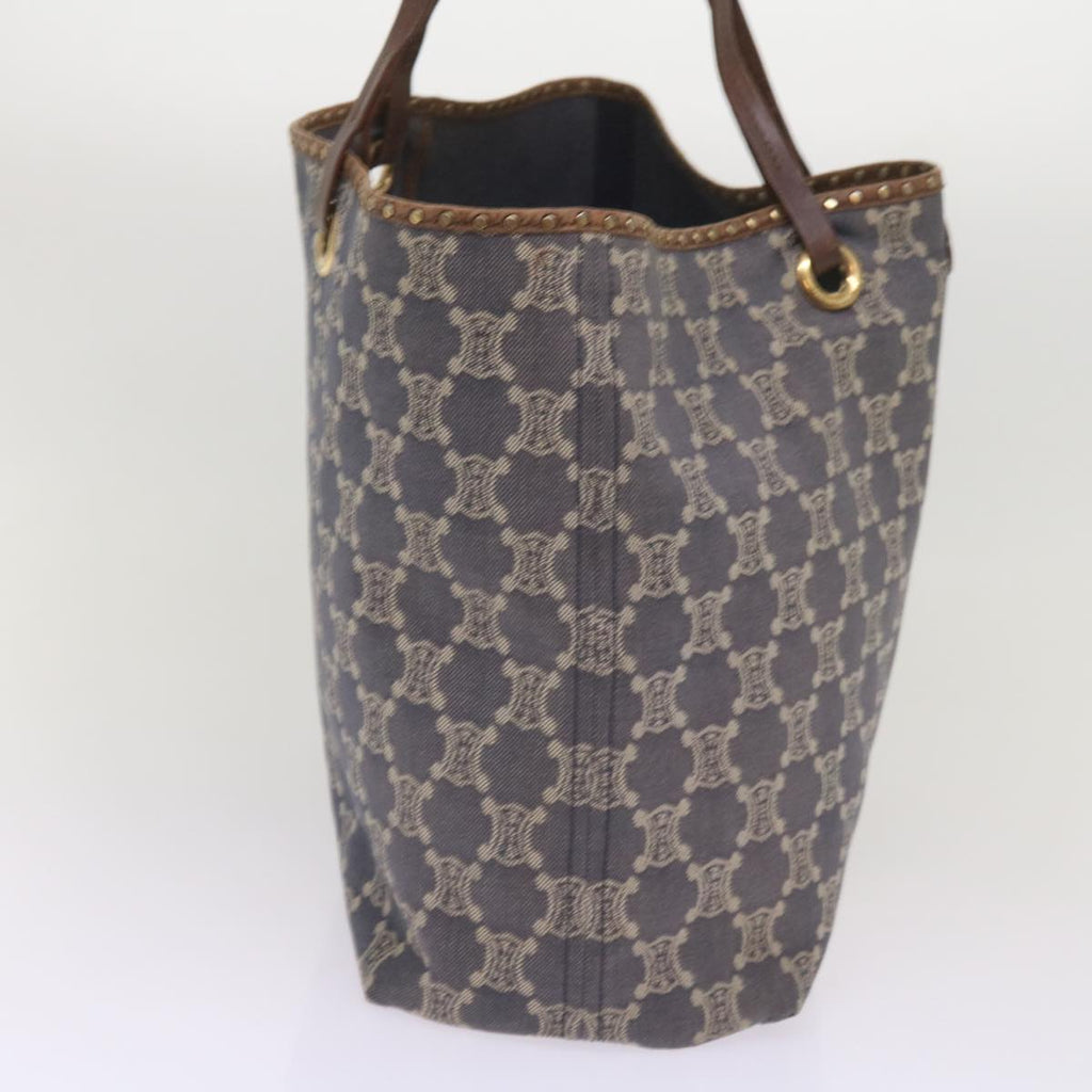 CELINE Paris Macadam Canvas Tote Bag Blue  ep3301