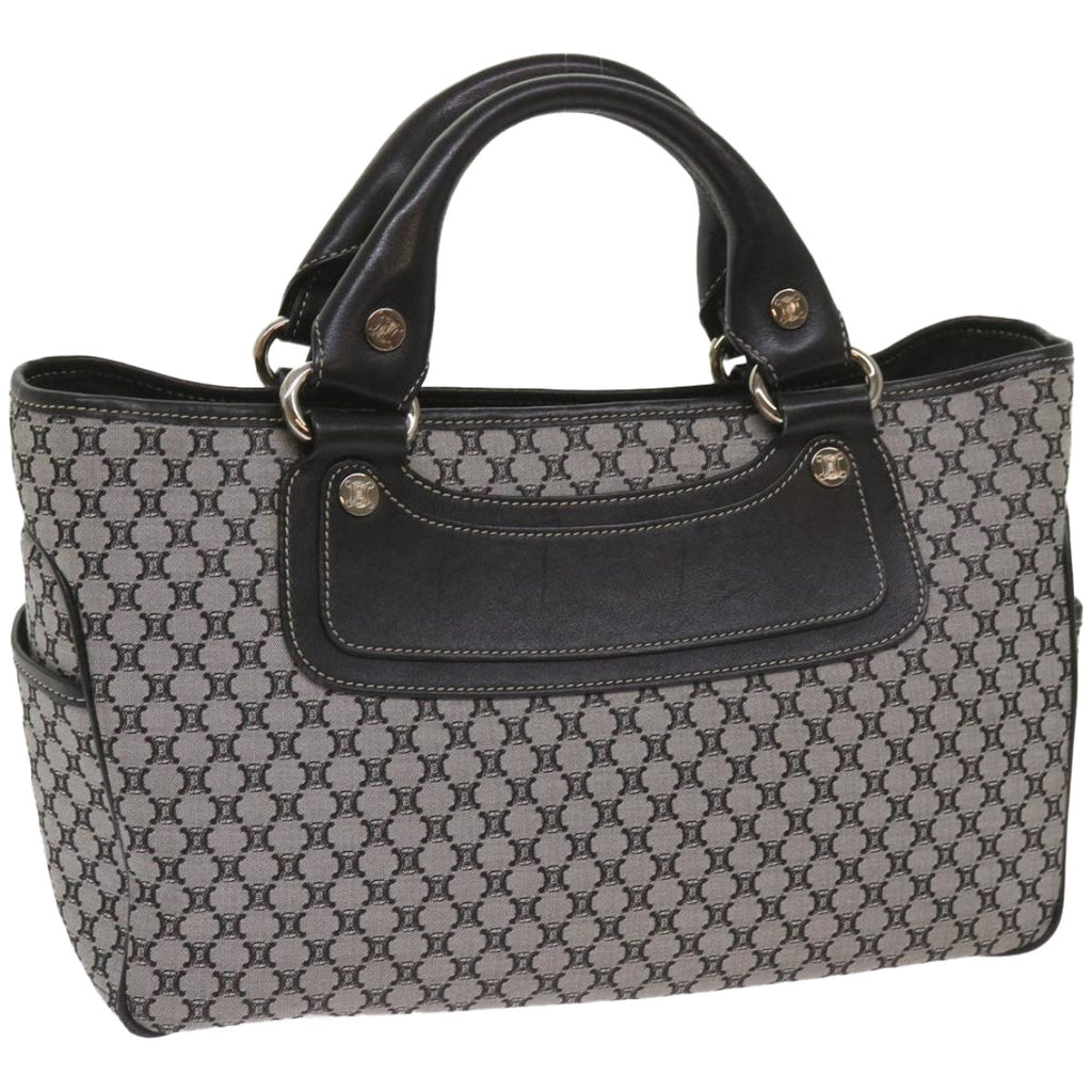 CELINE Macadam Canvas Hand Bag Gray  ep3314