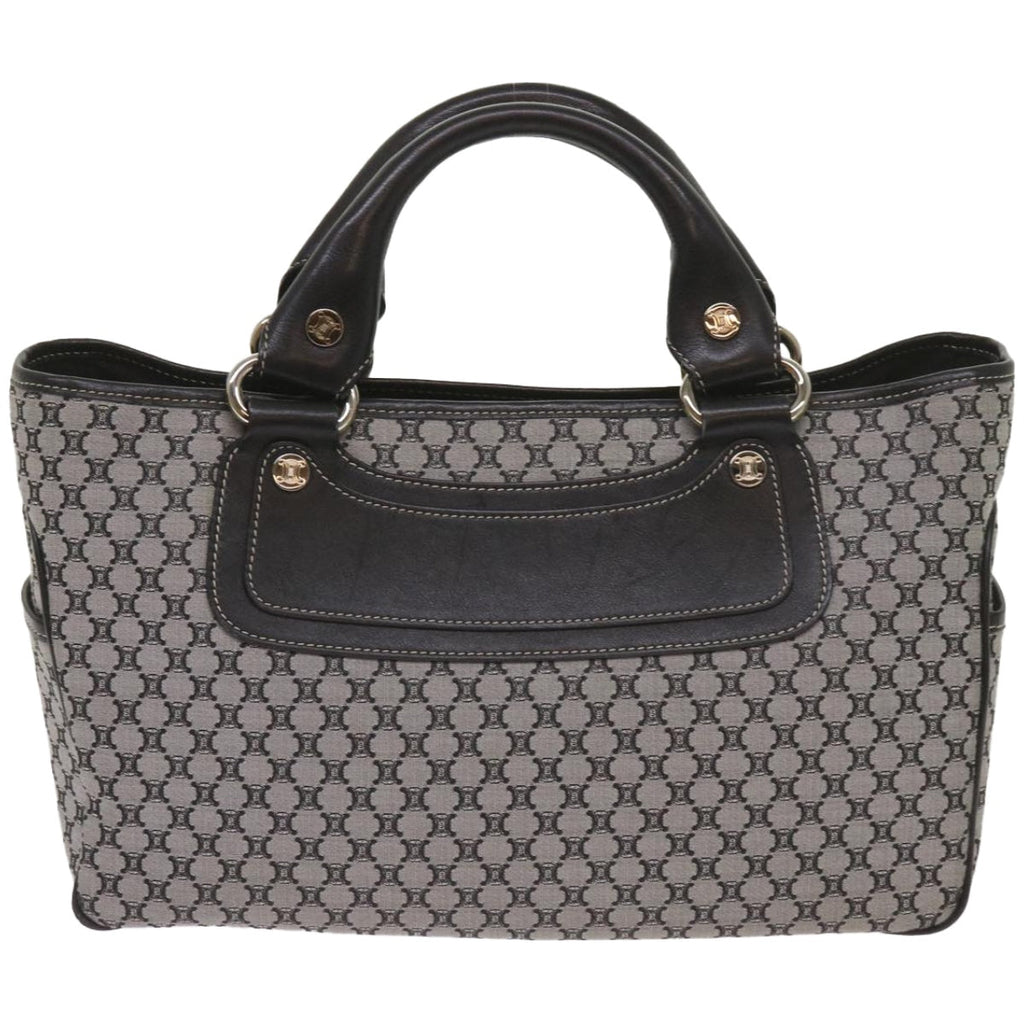 CELINE Macadam Canvas Hand Bag Gray  ep3314