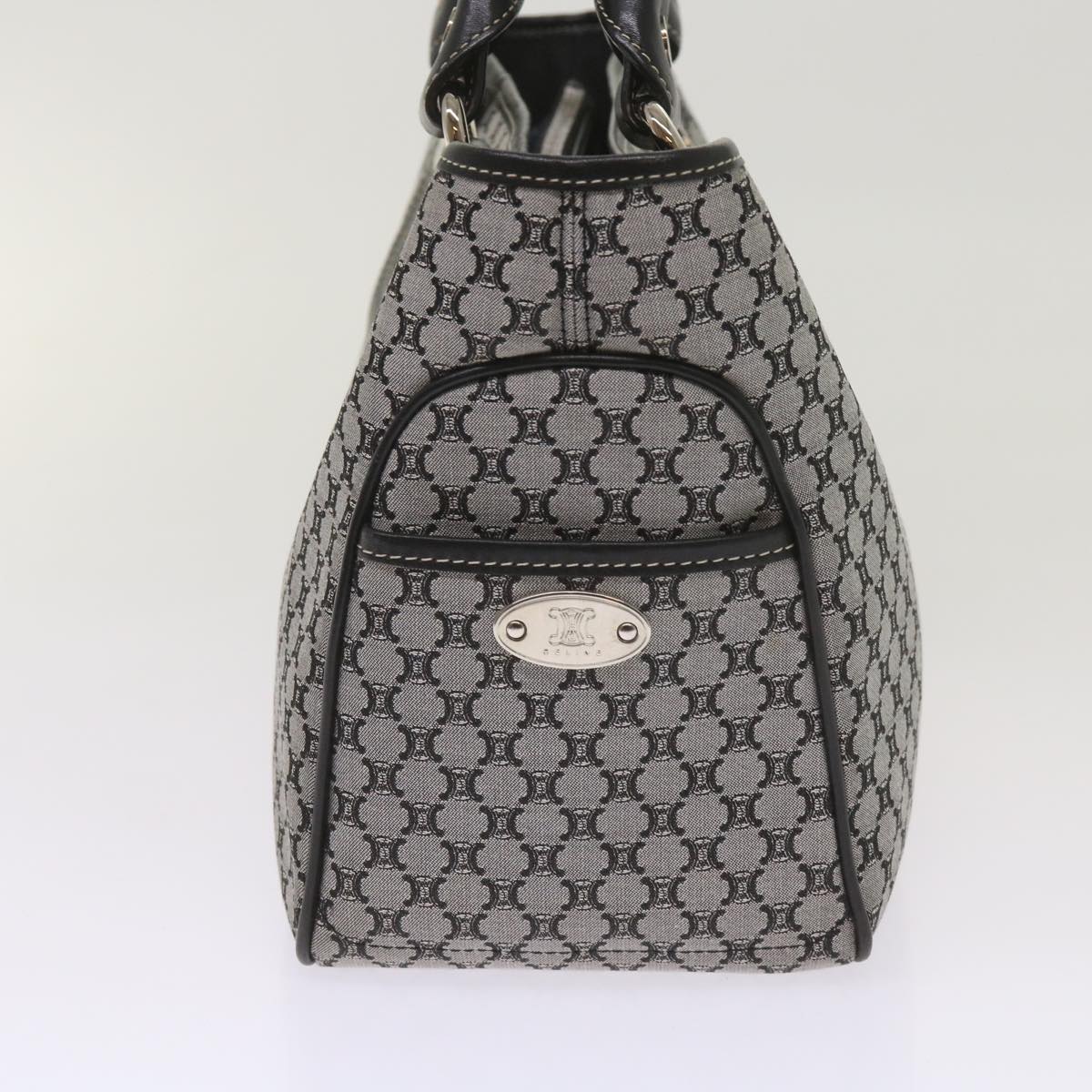 CELINE Macadam Canvas Hand Bag Gray  ep3314