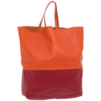 CELINE Hand Bag Leather Orange  ep3321