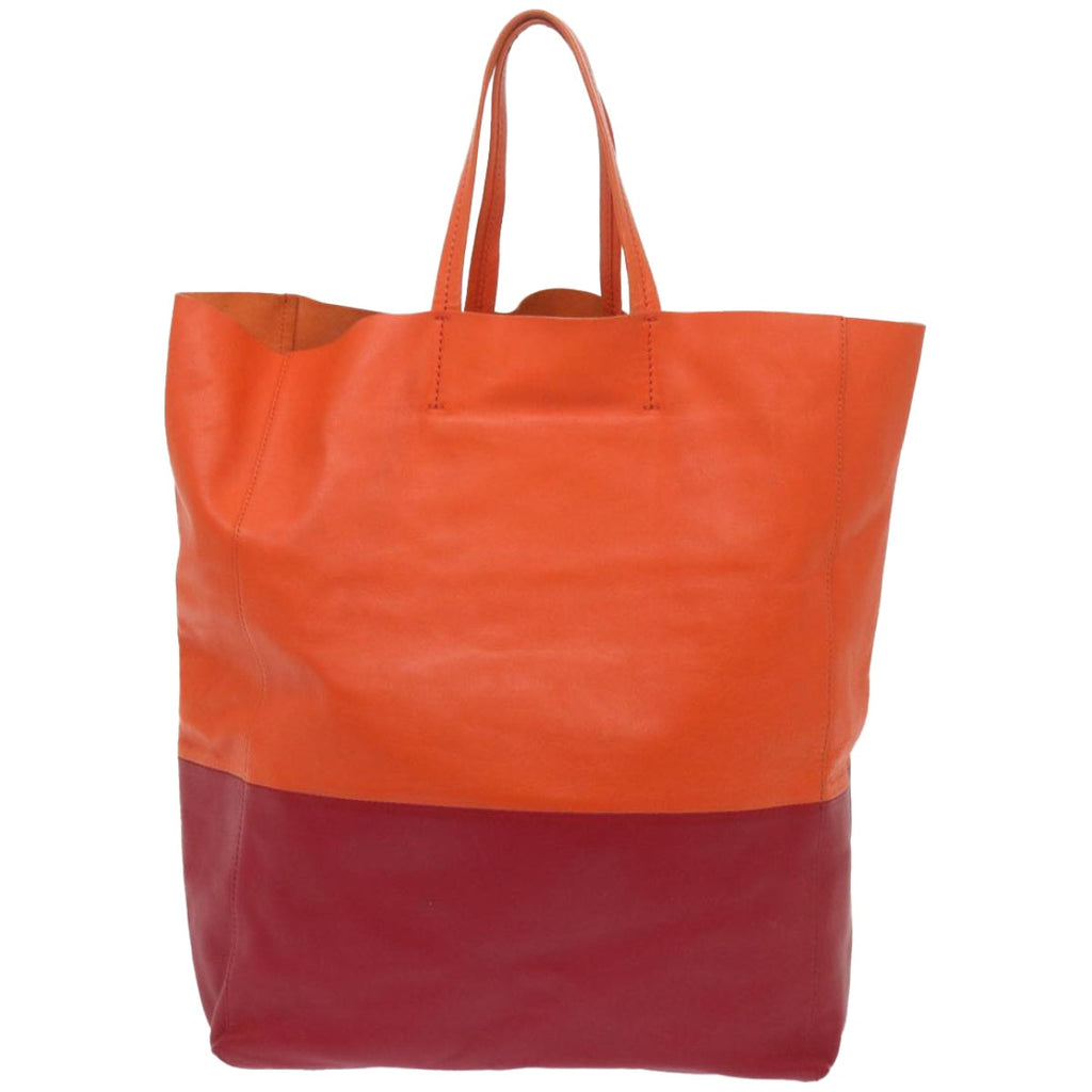 CELINE Hand Bag Leather Orange  ep3321