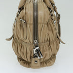 PRADA Hand Bag Leather 2way Beige  ep3375