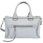 PRADA Hand Bag Leather 2way Gray  ep3471