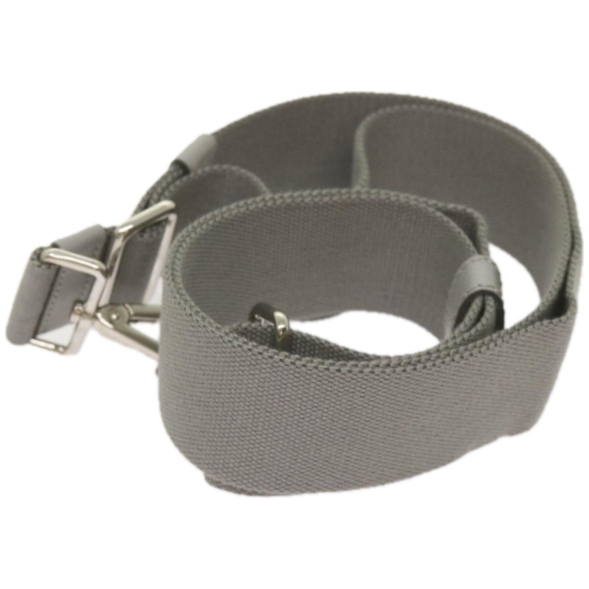PRADA Adjustable Shoulder Strap Canvas 24.4""-42.1"" Gray  ep3481