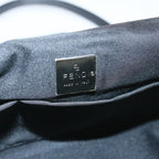 FENDI Mamma Baguette Shoulder Bag Nylon Blackep3486