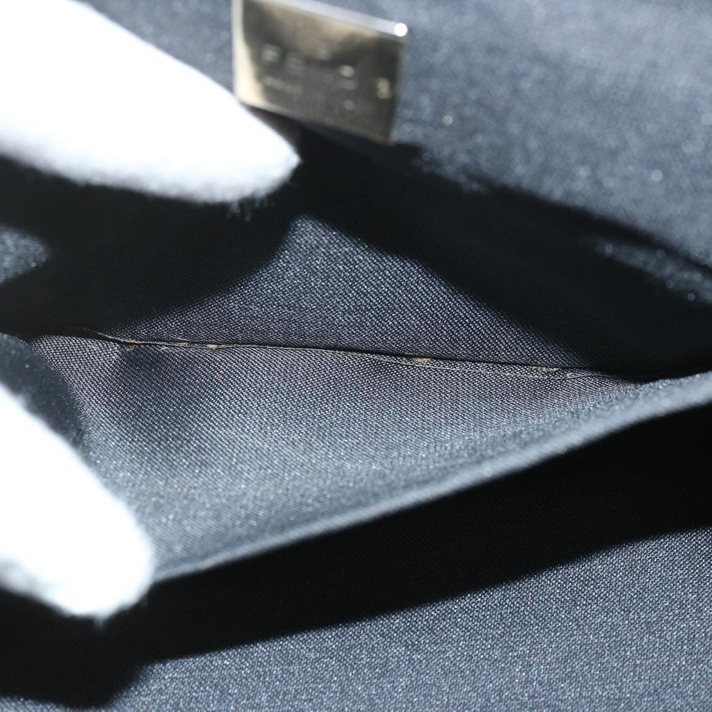 FENDI Mamma Baguette Shoulder Bag Nylon Blackep3486