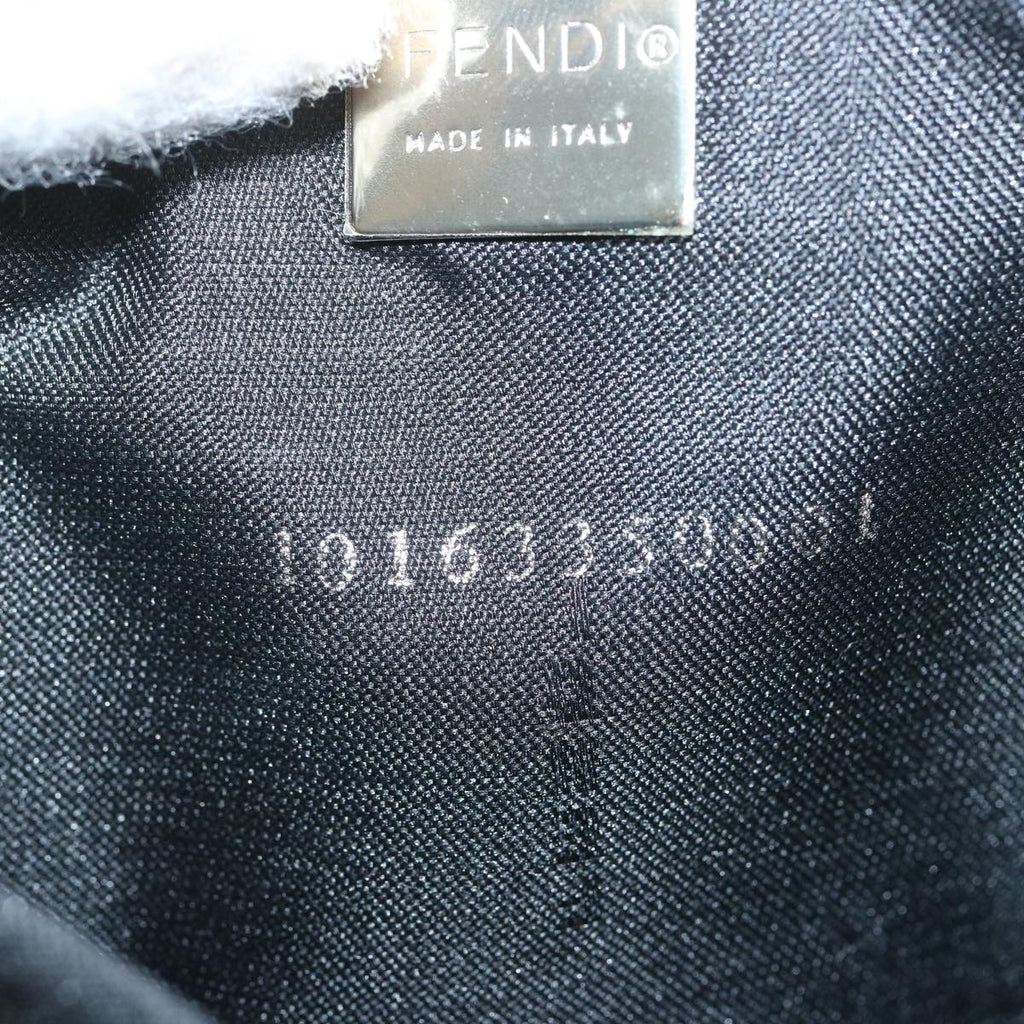 FENDI Mamma Baguette Shoulder Bag Nylon Blackep3486