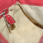 FENDI Mamma Baguette Shoulder Bag Leather Redep3505