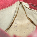 FENDI Mamma Baguette Shoulder Bag Leather Redep3505