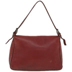 FENDI Mamma Baguette Shoulder Bag Leather Redep3505