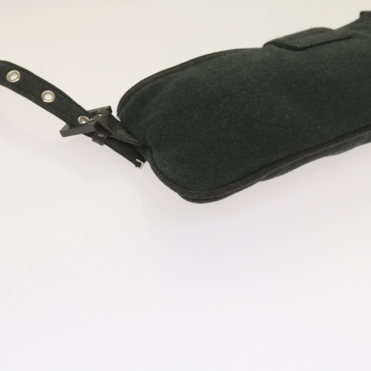 FENDI Mamma Baguette Shoulder Bag Cotton Gray 2354 26685 008ep3514