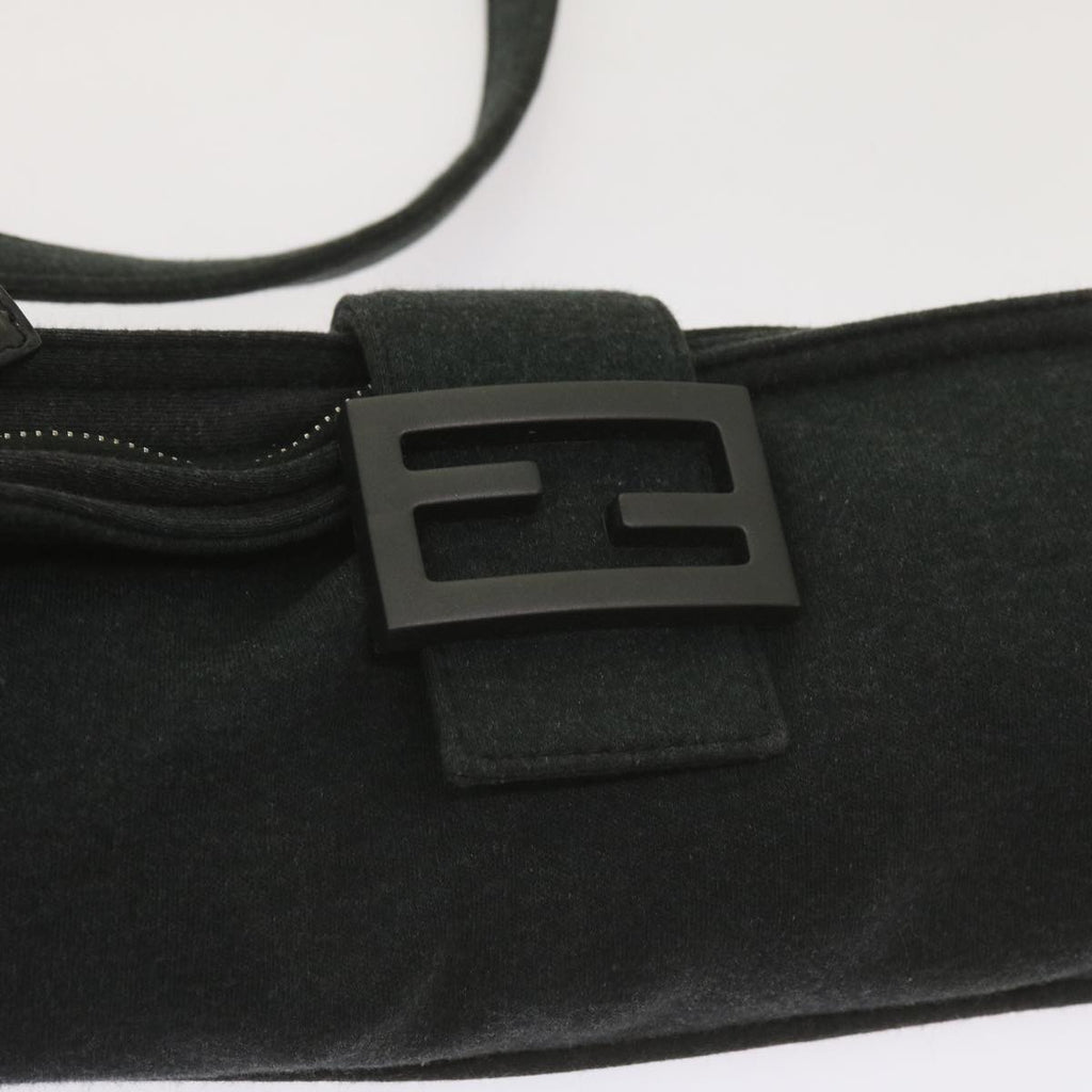 FENDI Mamma Baguette Shoulder Bag Cotton Gray 2354 26685 008ep3514