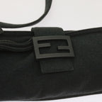 FENDI Mamma Baguette Shoulder Bag Cotton Gray 2354 26685 008ep3514