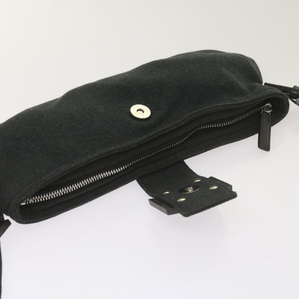 FENDI Mamma Baguette Shoulder Bag Cotton Gray 2354 26685 008ep3514