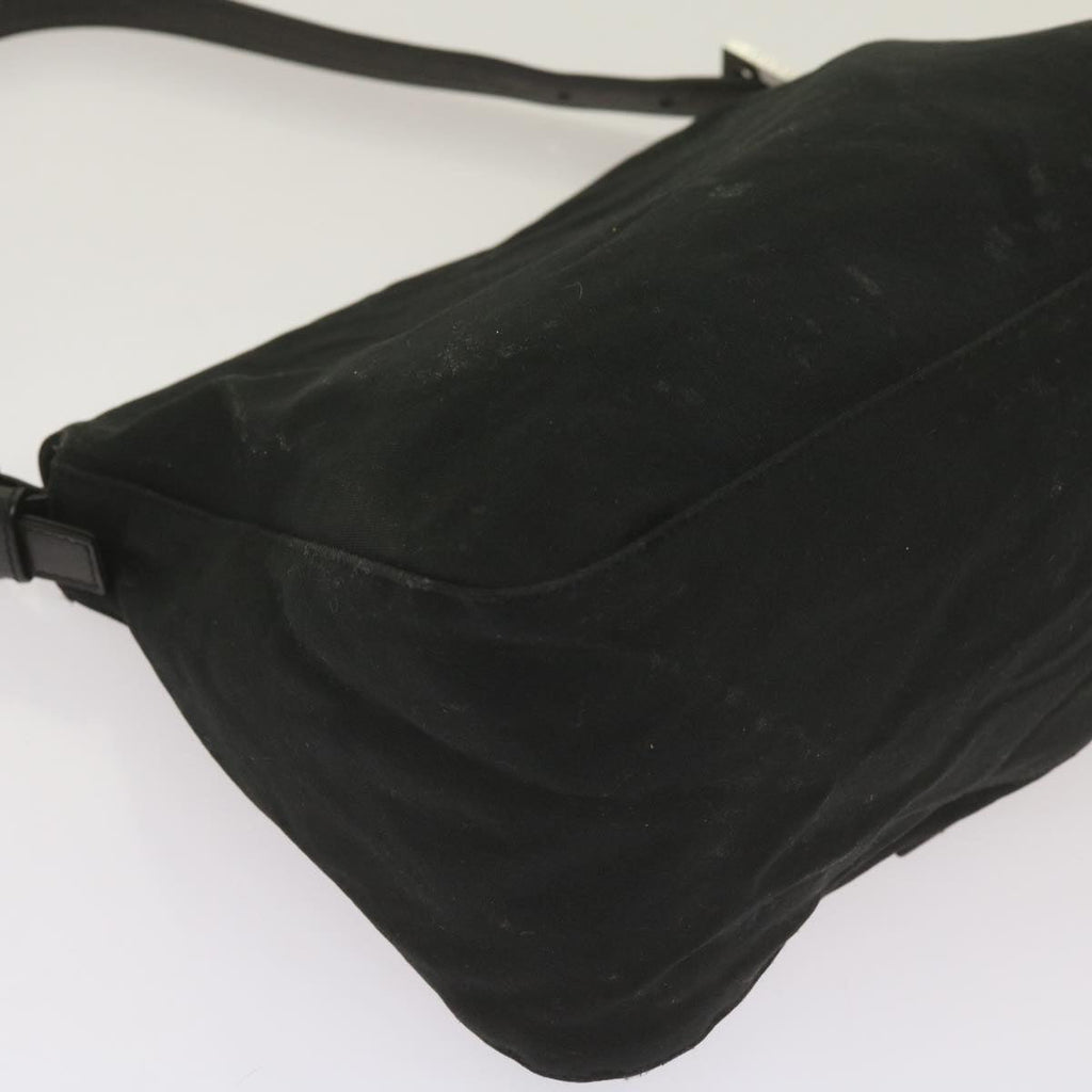 FENDI Mamma Baguette Shoulder Bag Nylon Black 2321 26325 079ep3515