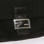 FENDI Mamma Baguette Shoulder Bag Nylon Black 2321 26325 079ep3515