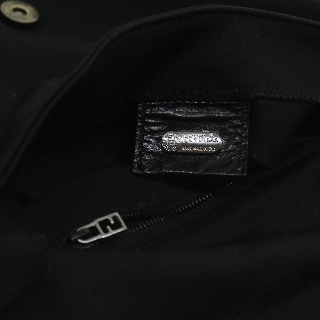 FENDI Mamma Baguette Shoulder Bag Nylon Black 2321 26325 079ep3515