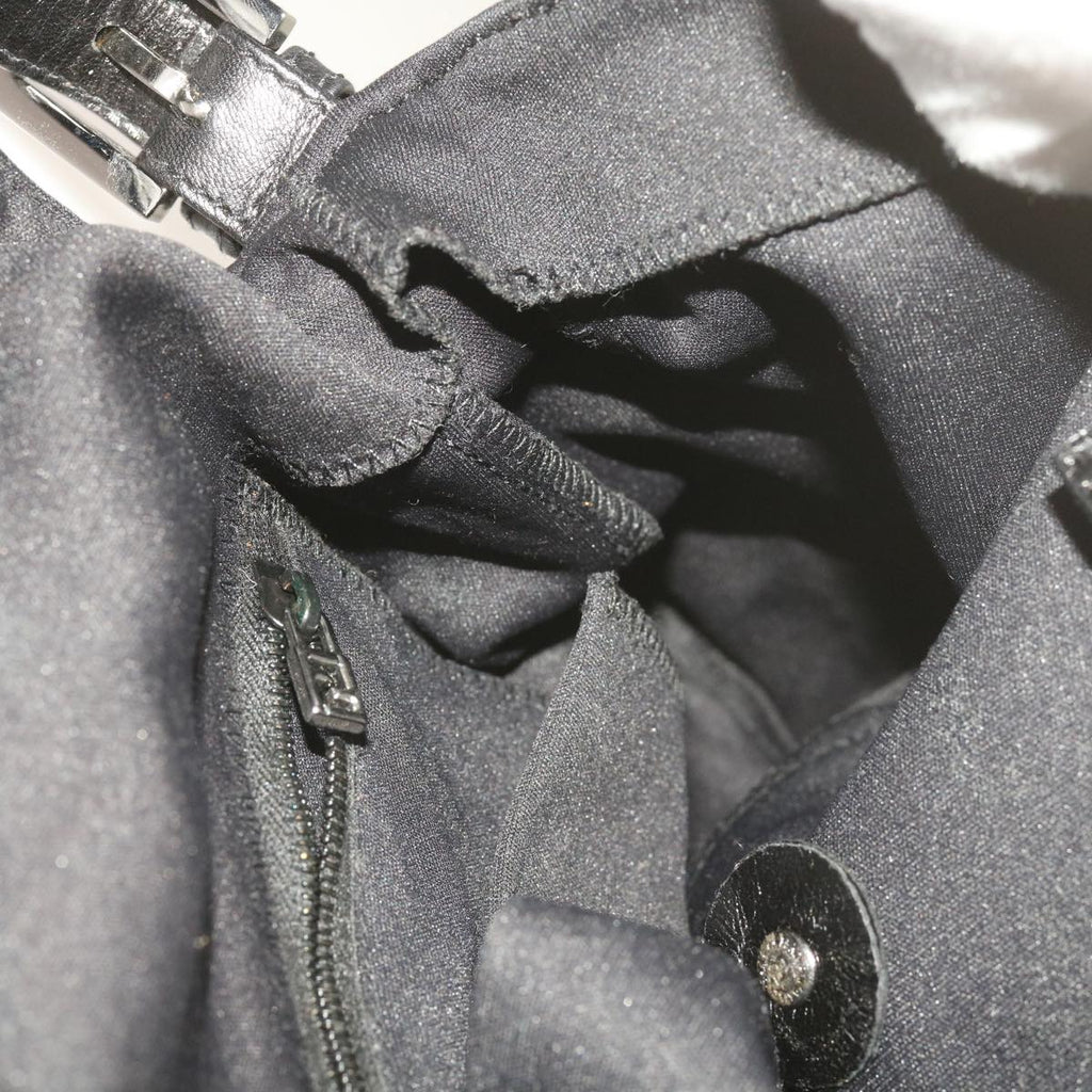 FENDI Mamma Baguette Shoulder Bag Nylon Black 2321 26325 079ep3515