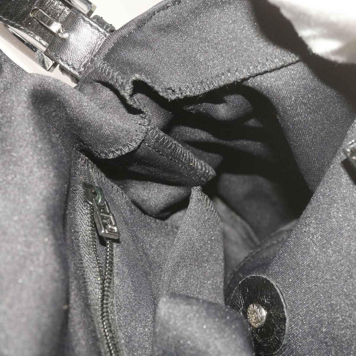 FENDI Mamma Baguette Shoulder Bag Nylon Black 2321 26325 079ep3515