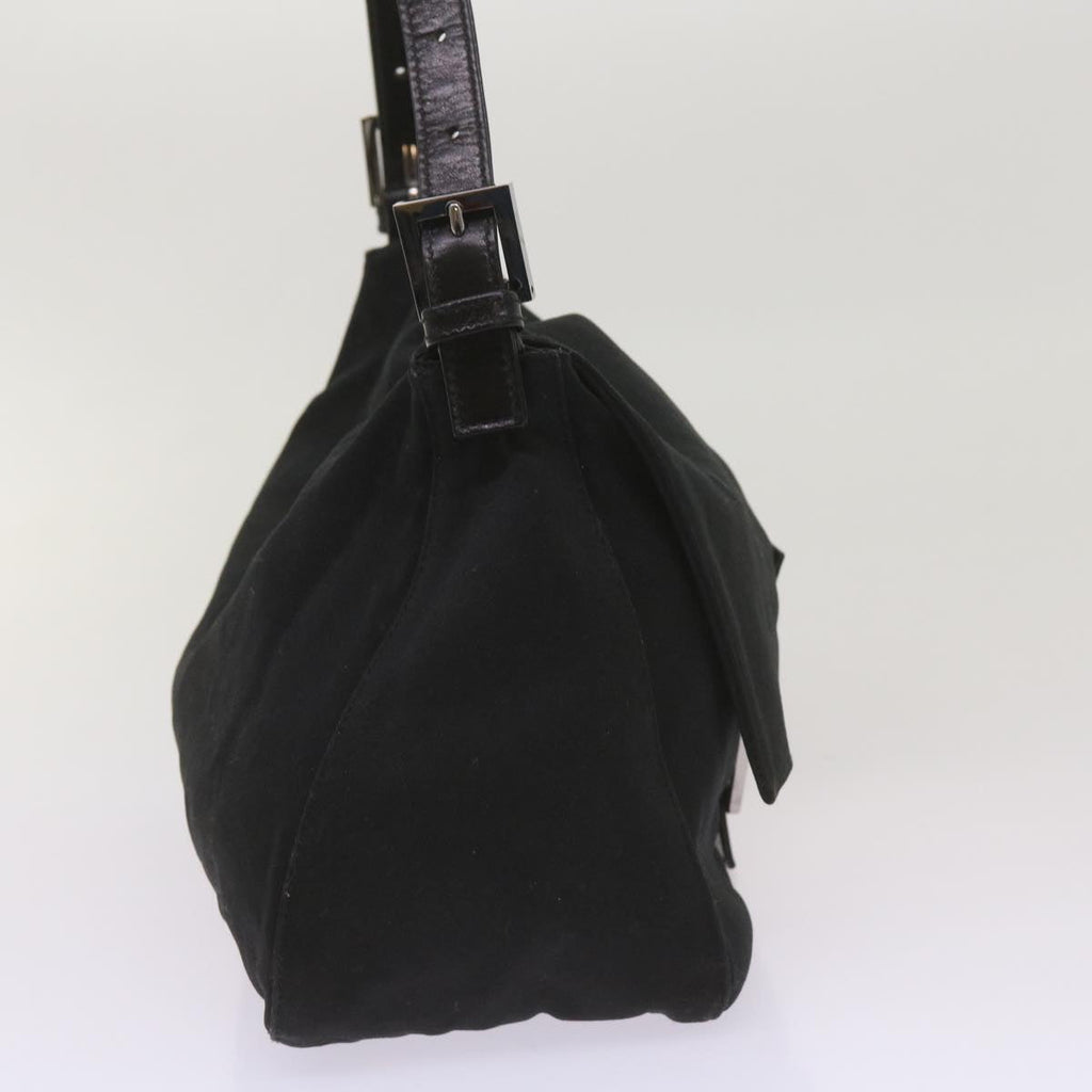 FENDI Mamma Baguette Shoulder Bag Nylon Black 2321 26325 079ep3515