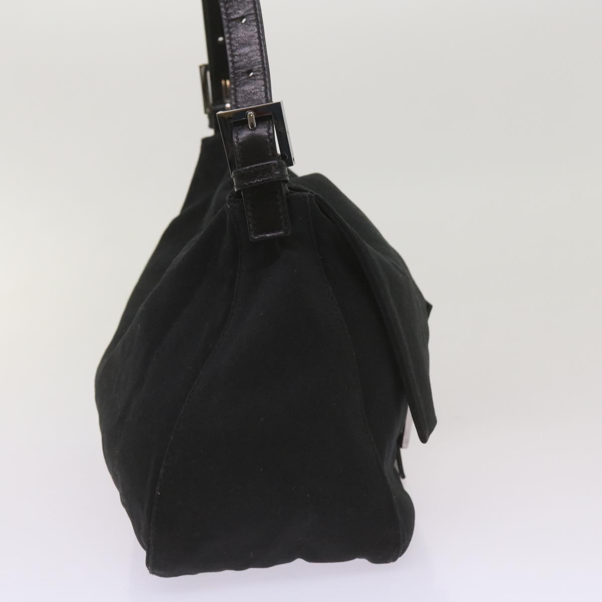 FENDI Mamma Baguette Shoulder Bag Nylon Black 2321 26325 079ep3515