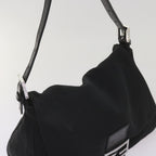 FENDI Mamma Baguette Shoulder Bag Nylon Black 2321 26325 079ep3515