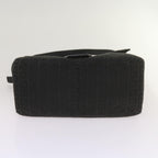 FENDI Zucchino Canvas Mamma Baguette Shoulder Bag Blackep3527