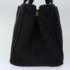 PRADA Canapa PM Hand Bag Canvas Black  ep3535