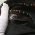 FENDI Zucca Canvas Hand Bag Black Brownep3561