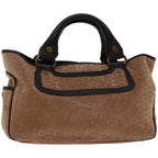CELINE Hand Bag Suede Brown  ep3598