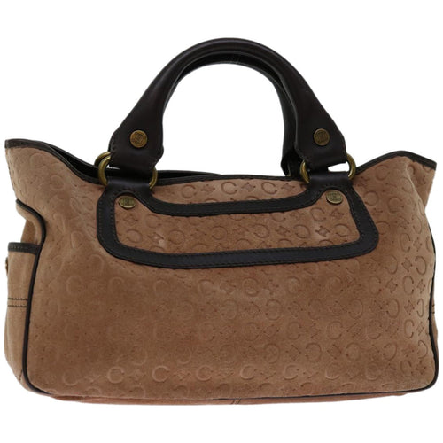 CELINE Hand Bag Suede Brown  ep3598