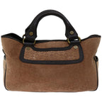 CELINE Hand Bag Suede Brown  ep3598