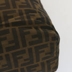 FENDI Zucca Canvas Tote Bag Black Brownep3655