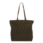 FENDI Zucca Canvas Tote Bag Black Brownep3655