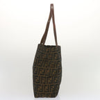 FENDI Zucca Canvas Tote Bag Black Brownep3655